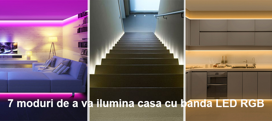 7 moduri de a va ilumina casa cu banda LED RGB
